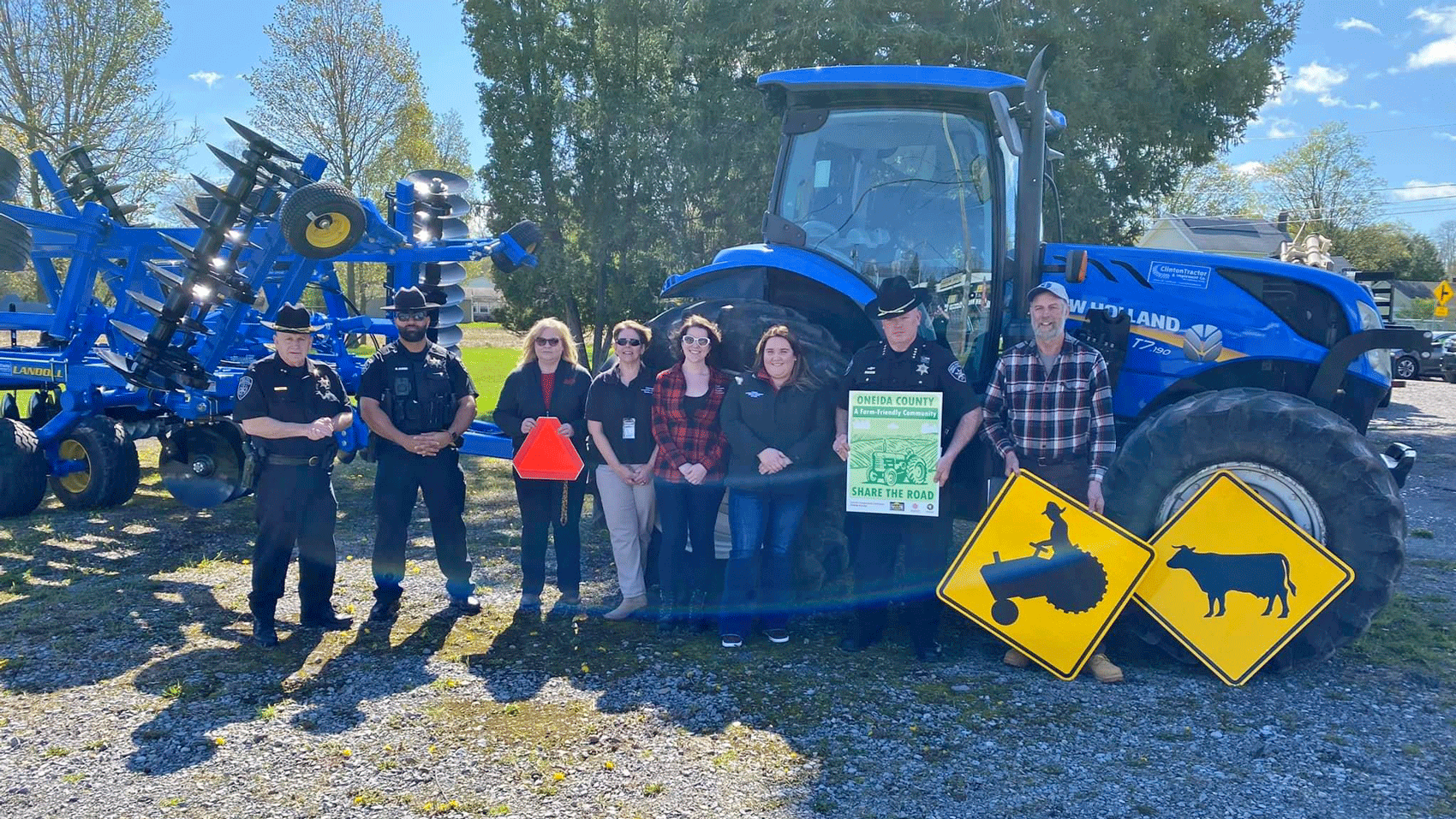 Sheriff hosts event to urge motorists to watch for slow-moving vehicles as crop season gets underway