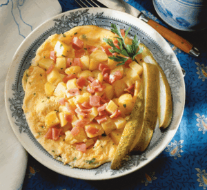 A hot breakfast for relaxed weekend mornings